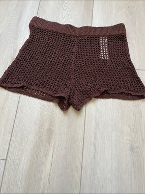 Abercrombie and Fitch Brown Crochet Knit Women's Shorts